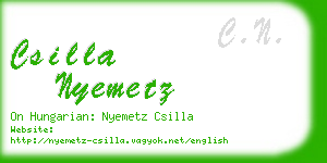 csilla nyemetz business card